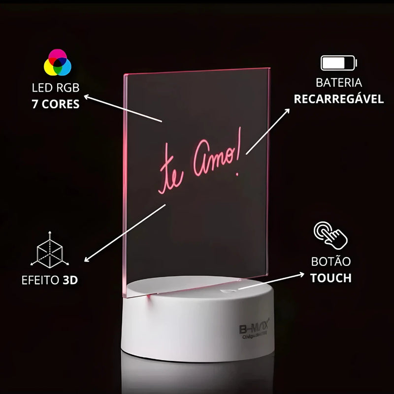 Luminária De Mesa - GlowNote™